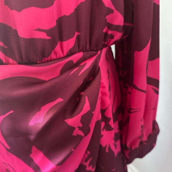 ZARA JUST 30! silky purple and pink dress.  Dress it down and up. - Picture 8 of 8